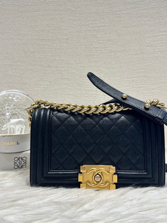 HB11947 Chanel caviar leboy small size 2017
