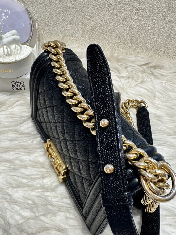 HB11947 Chanel caviar leboy small size 2017