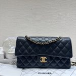 HB20432 Chanel new condition caviar classic flap bag medium 2024 full set