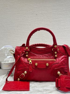HB20407 BALENCIAGA small motorcycle bag red