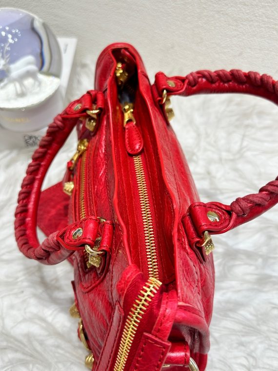 HB20407 BALENCIAGA small motorcycle bag red