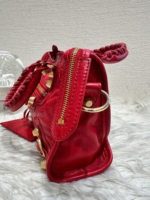 HB20407 BALENCIAGA small motorcycle bag red