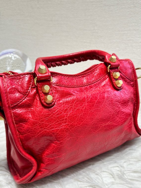 HB20407 BALENCIAGA small motorcycle bag red