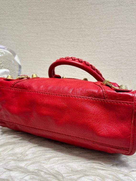 HB20407 BALENCIAGA small motorcycle bag red
