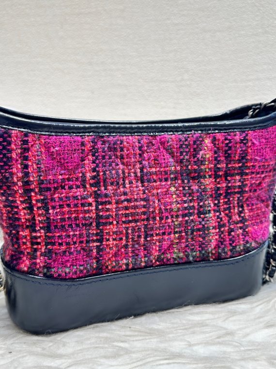 HB20413 Chanel tweed woven limited edition small gabrielle 2018