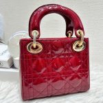 HB20527  DIOR patent red 3 grid lady dior 2017