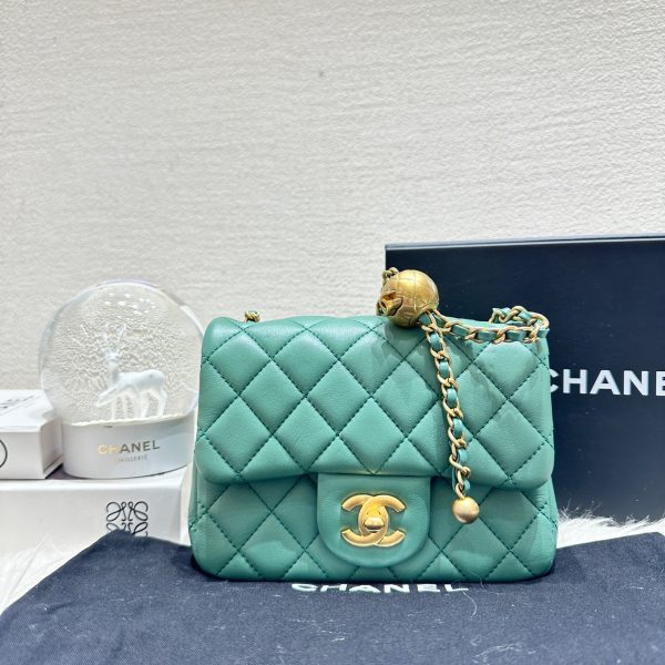 HB20531 Chanel green mini golden ball 2022 microchipped