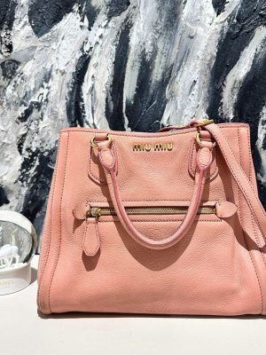 Preloved Miumiu 2way bag tote pink 20730