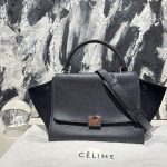 Preloved Celine black trapeze small 13745