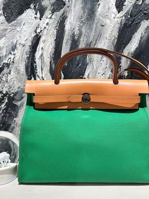 HB12661 Hermes herbag31 bamboo green