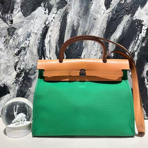 HB12661 Hermes herbag31 bamboo green