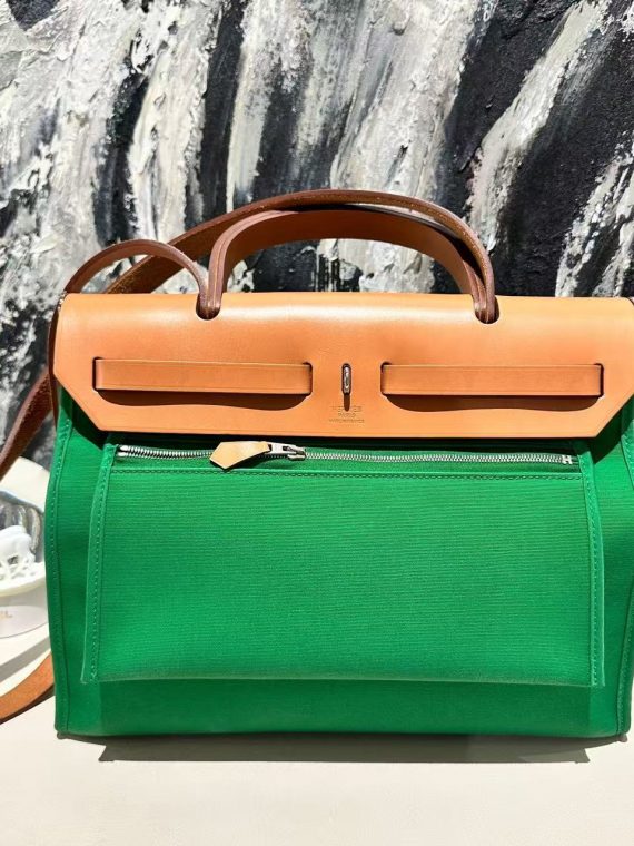 HB12661 Hermes herbag31 bamboo green